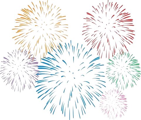 Lovely Atomic Bomb Cartoon Pictures The Gallery For - Fireworks Png (480x407), Png Download