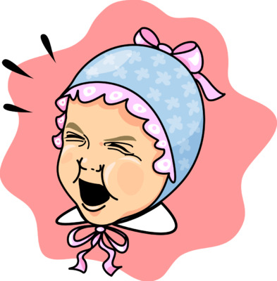 Image Cry Clip Art - Crying Baby Clip Art (393x400), Png Download
