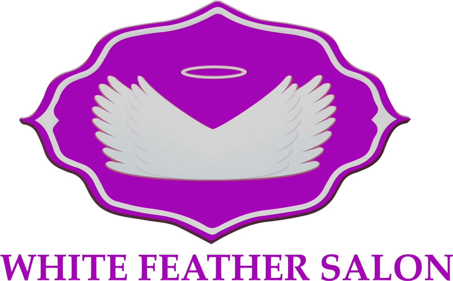 White Feather Beauty Salon, Dubai Investment Park - Emblem (2491x1057), Png Download