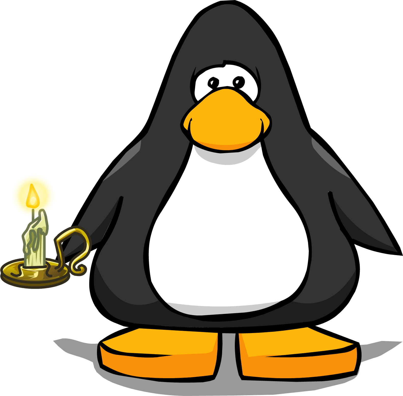 Creepy Candle From A Player Card - Club Penguin Fishing Png (1584x1554), Png Download