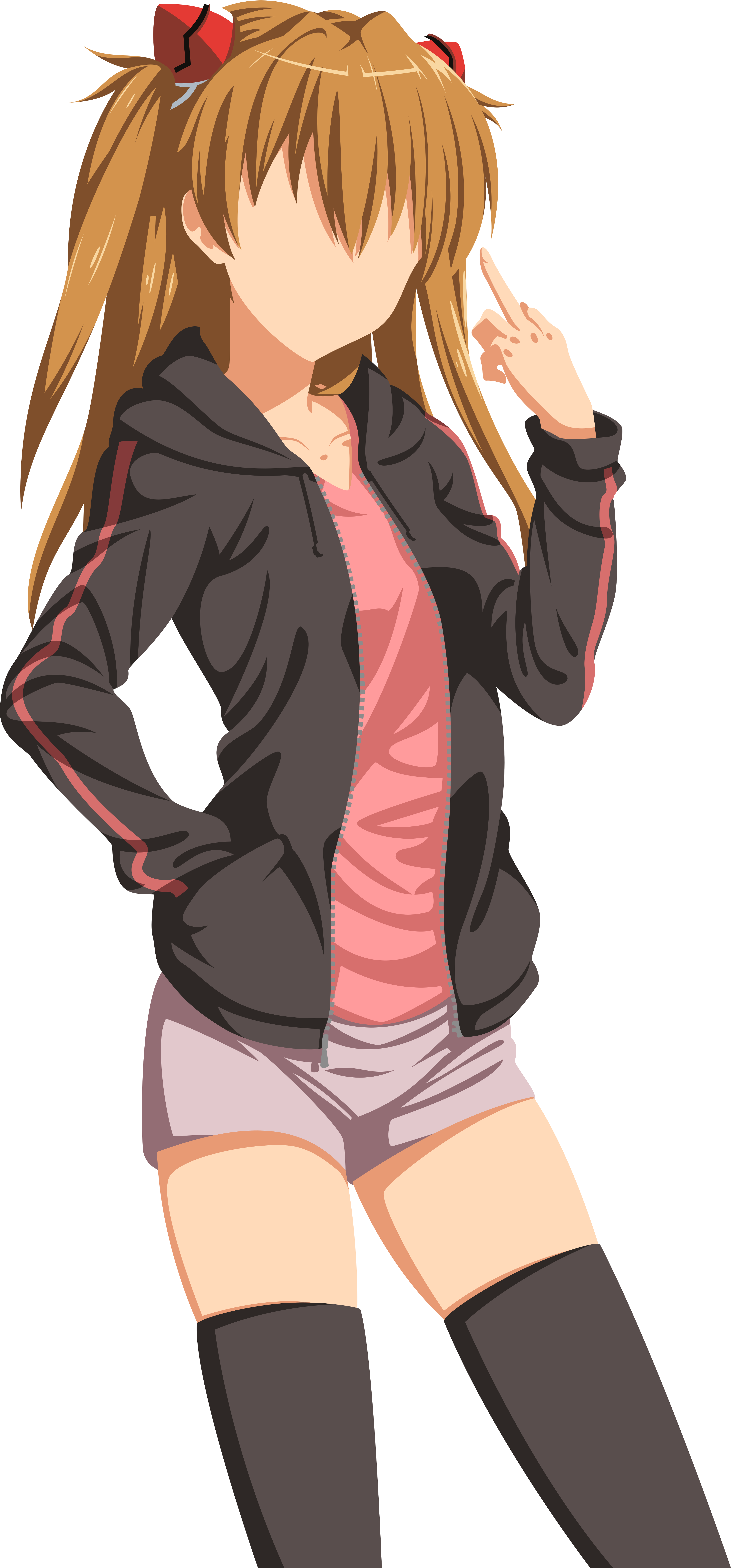View Asuka , - Misaka And Asuka (3730x7999), Png Download