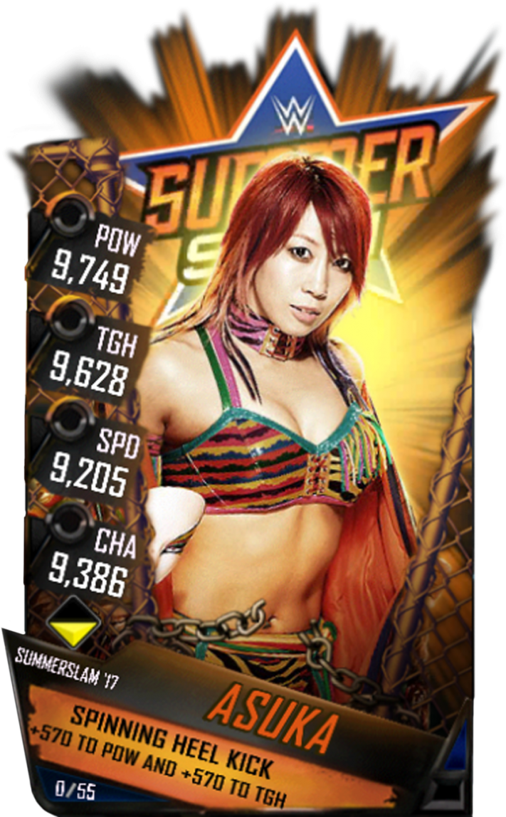 Asuka S3 15 Summerslam17 - Summerslam 2014 [blu-ray] (733x1158), Png Download