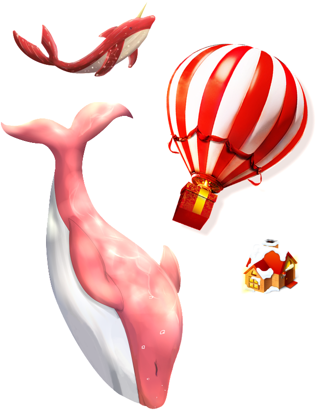 Creative Dolphin Performance Transparent Decorative - Бегония И Большая Рыба (650x857), Png Download