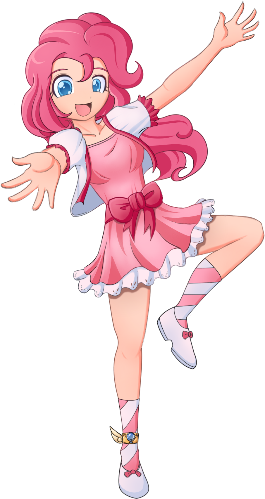 Image - Anime My Little Pony Pinkie Pie (1059x1899), Png Download