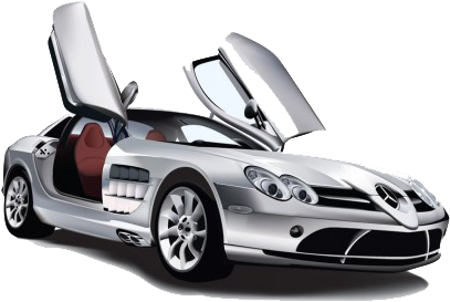 Mercedes-benz Png Image - Mercedes Benz Slr Vector (425x318), Png Download