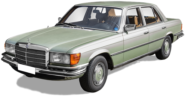 Mercedes-benz 280s, Type W116 - Mercedes Benz W116 (658x340), Png Download
