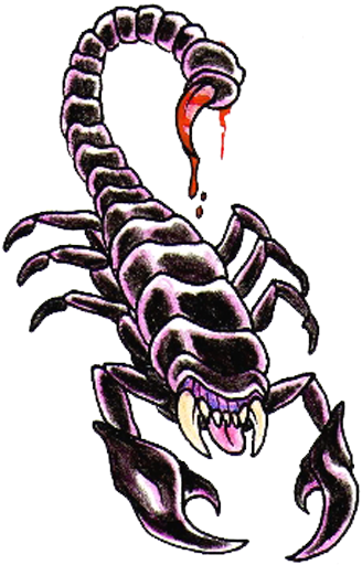 Scorpion Tattoos Png Clipart - Cb Edit Tattoo Png (350x529), Png Download