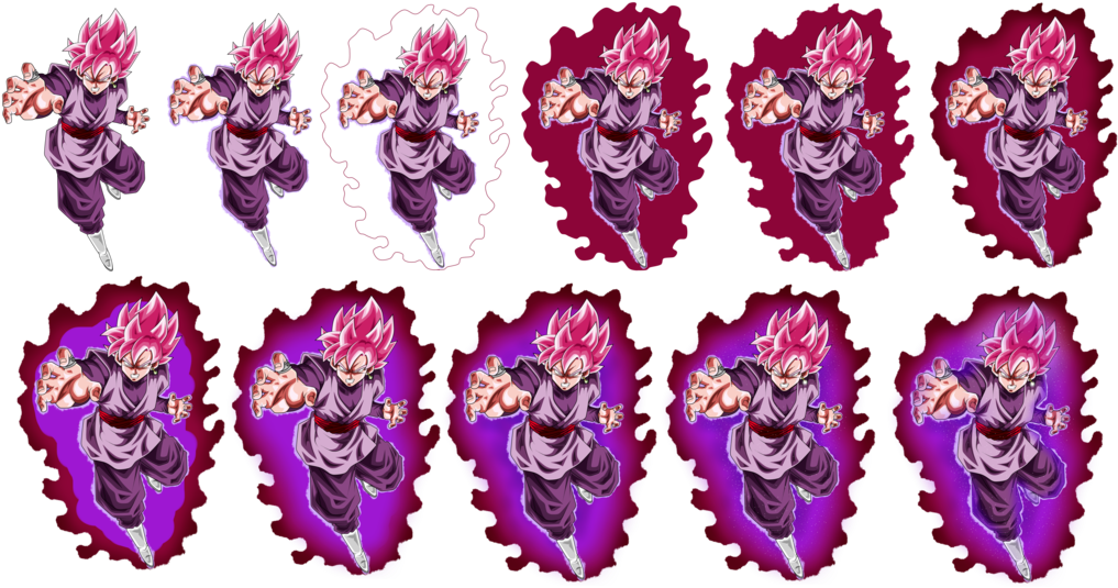 Aura Drawing Art - Super Saiyan Rose Aura (1023x551), Png Download
