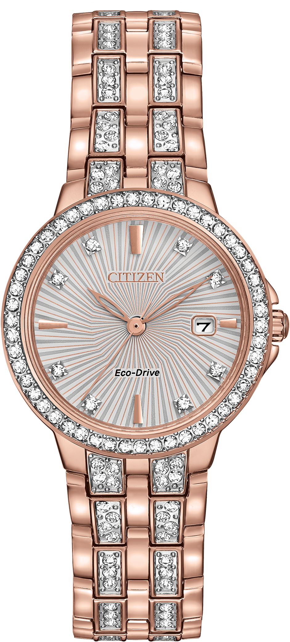 Images - Citizen Silhouette Crystal Ladies Watch Ew2348-56a (1000x2111), Png Download