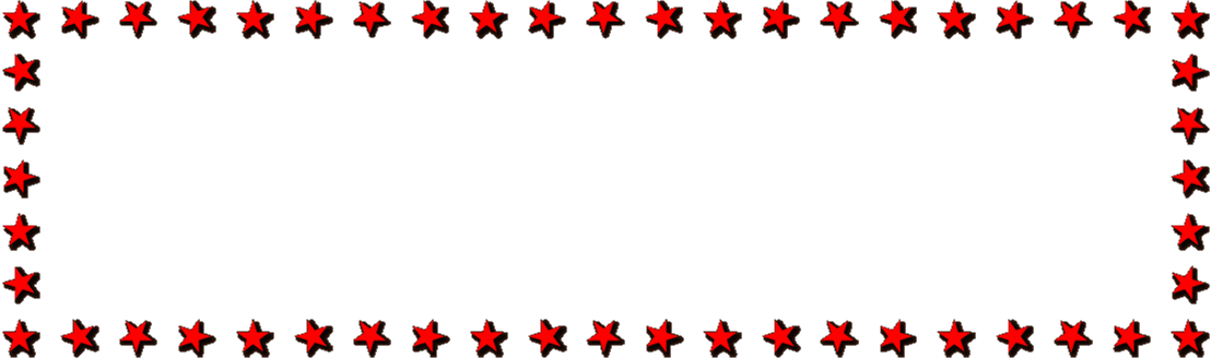 Star Cliparts Borders - Red Star Border Png (1108x328), Png Download