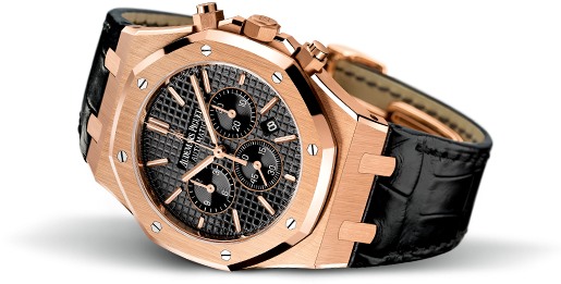 Audemars Piguet Royal Oak Chronograph Leather Strap (600x581), Png Download