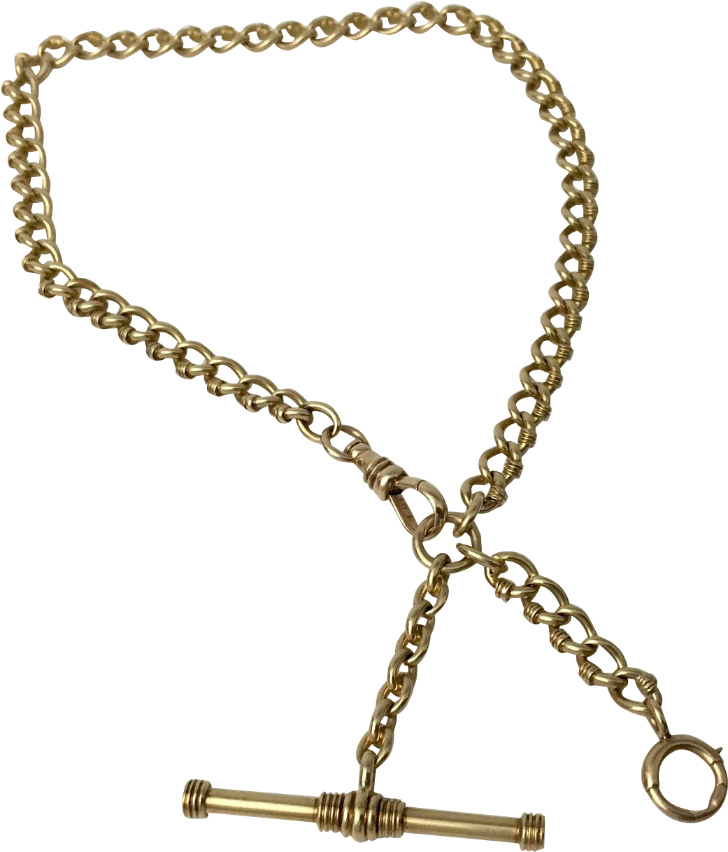 Clip Transparent Victorian K Yellow Gold Pocket Necklace - Pocket Watch Chain Transparent (1216x1216), Png Download