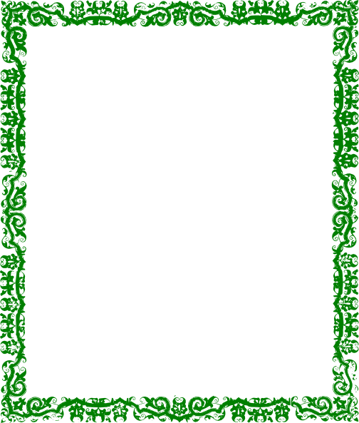 Green Border Ukran Soochi Co - Black And White Islamic Border (504x593), Png Download