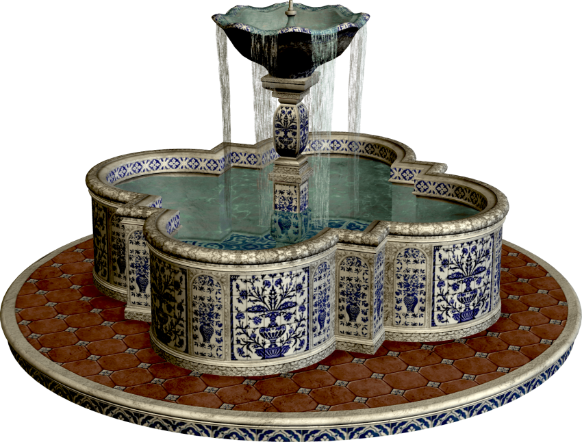 Free Png Fountain Png Images Transparent - Фонтан Пнг (850x646), Png Download