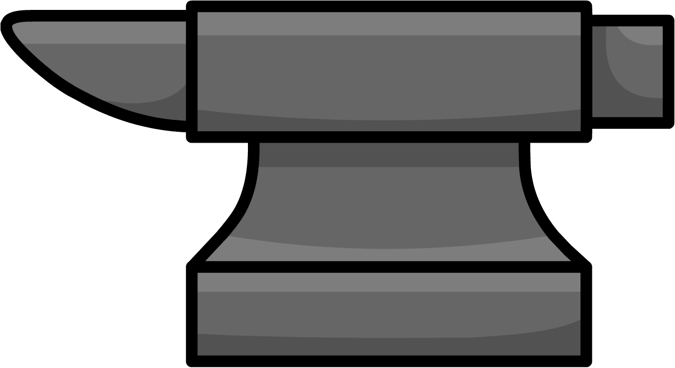 Smoothie Smash Anvil - Anvil Png (1364x743), Png Download