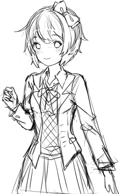 View Samegoogleiqdbsaucenao 3 , - Doki Doki Literature Club Drawings (720x720), Png Download