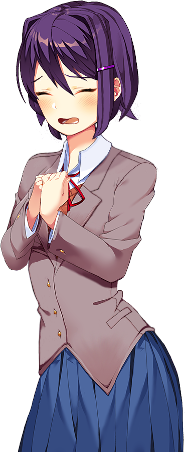 I'm Not An Edgy Bitch - Doki Doki Literature Club Yuri (960x960), Png Download