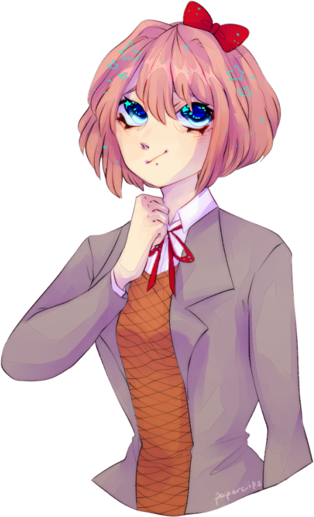 Oh Wow, I Haven't Posted Here In A While I Had A Lil - Doki Doki Literature Club! (469x750), Png Download