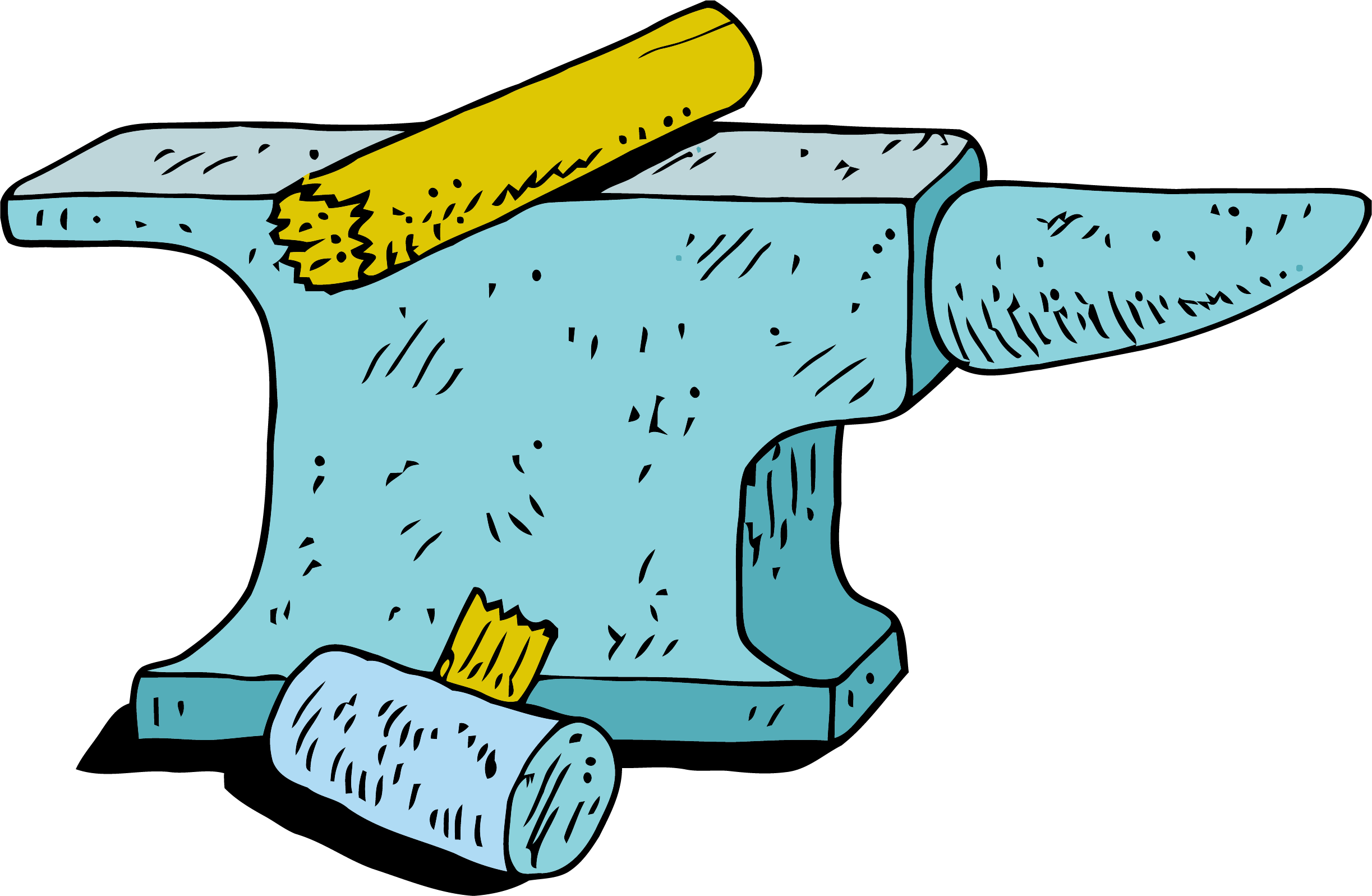 Carpanter Anvil Clipart Png - Clip Art (2446x1597), Png Download