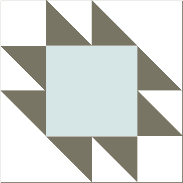 Anvil Quilt Block - Kansas Troubles Quilt Block (600x600), Png Download