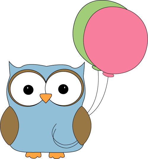Birthday - Clipart Owl Cute (499x536), Png Download