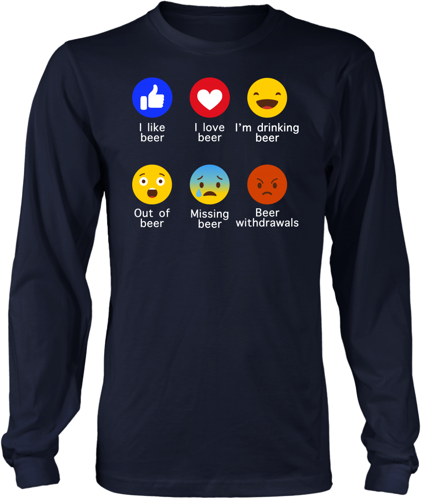 Beer Emoji Funny Drinker Lover T Shirt Fitted Gift - All I Want For Christmas Chihuahua (1024x1024), Png Download