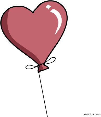 Heart Balloon, Free Clipart Image In Png Format - Clip Art (450x450), Png Download