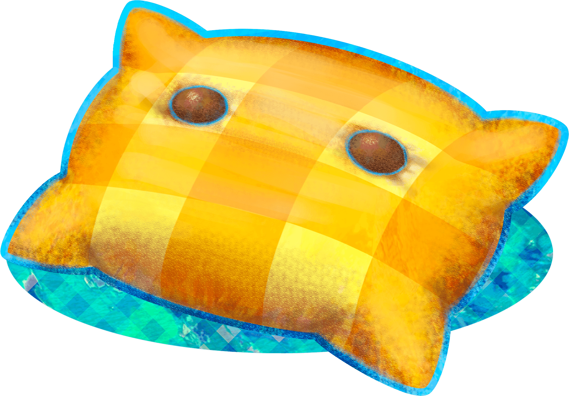 A Yellow Pillow 4 From Mario & Luigi - Mario En Luigi Dream Team (1998x1390), Png Download