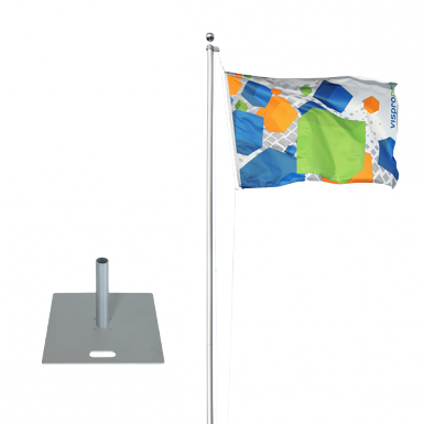 Flagpole Standard With Base Plate 22" - Clip Art (385x385), Png Download