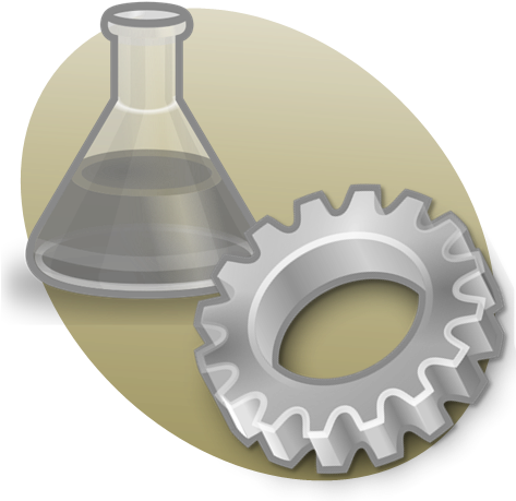P Science Icon Brown - Gear (472x471), Png Download