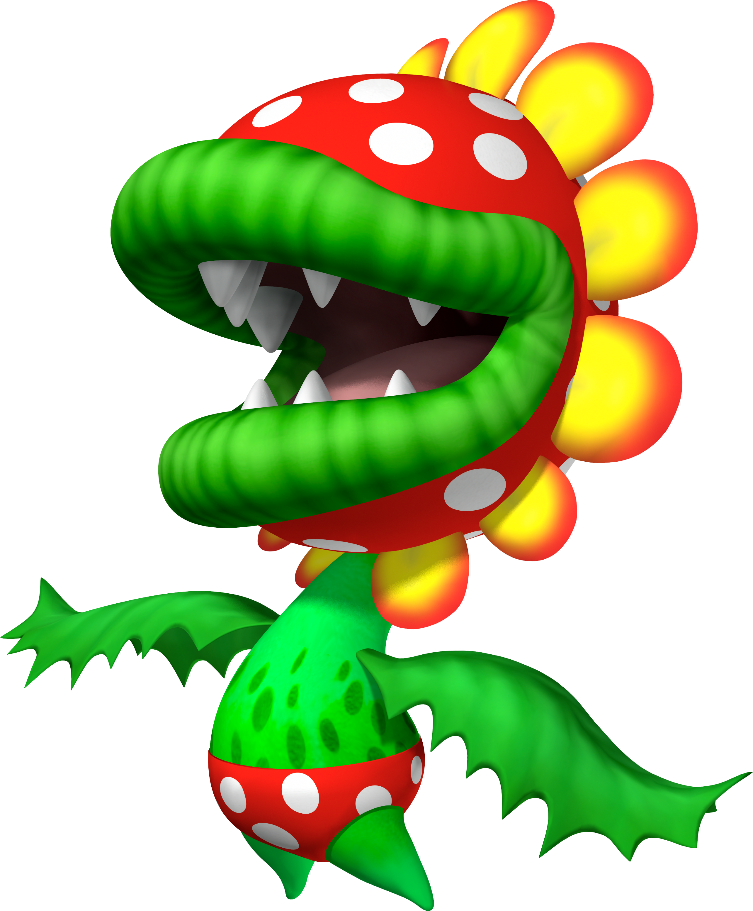 Http - //www - Mariowiki - - Mario Piranha Plant Boss (2569x3106), Png Download