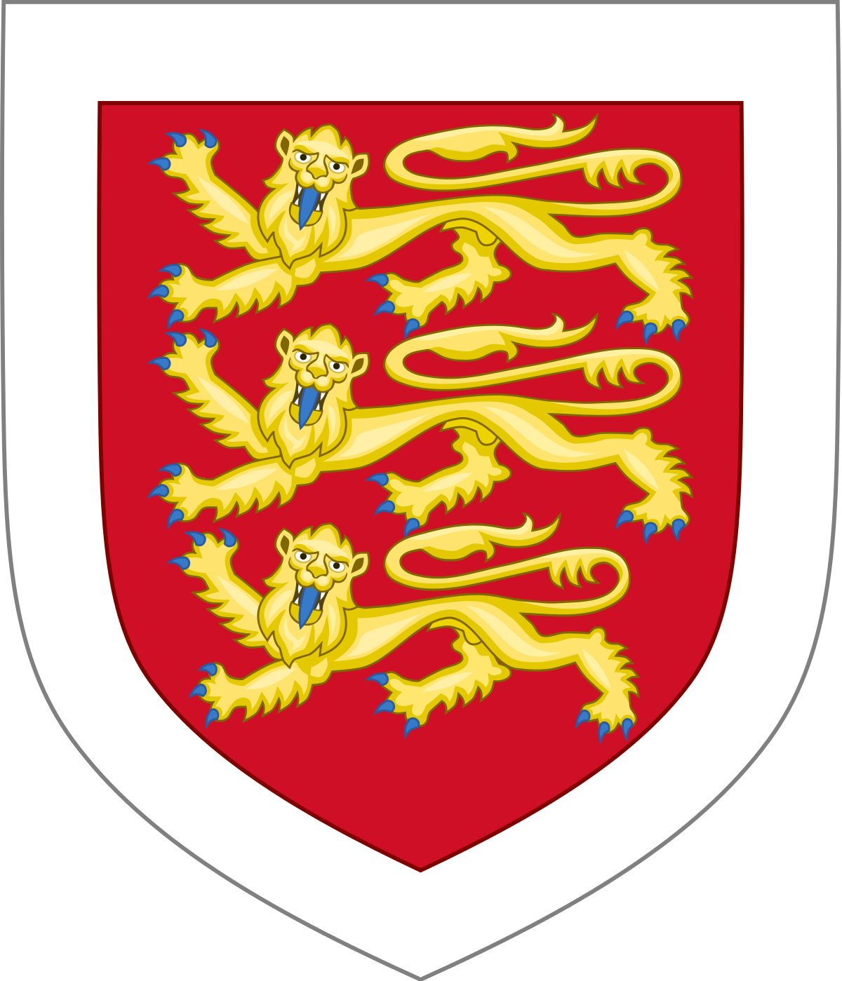 Richard 1st Coat Of Arms (1200x1399), Png Download