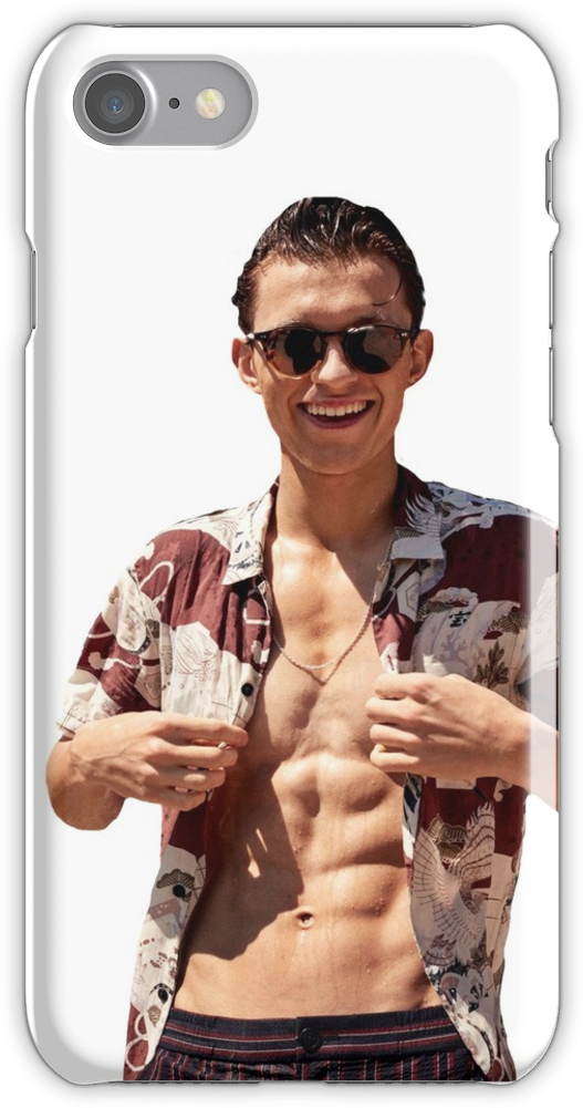 'tom Holland' Iphone Case By Hollieworley - Cute Shirtless Tom Holland (750x1000), Png Download