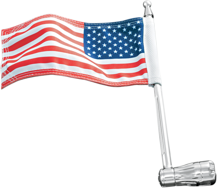 Kuryakyn Flag Pole Holder For Luggage Rack Flag Pole - Kuryakyn Flag Pole For Luggage Rack (887x769), Png Download