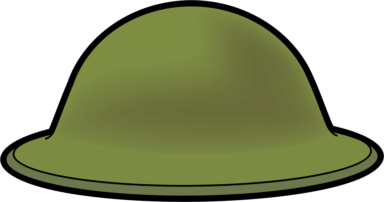Military Helmet Drawing At Getdrawings - Ww1 Helmet Png (1302x688), Png Download