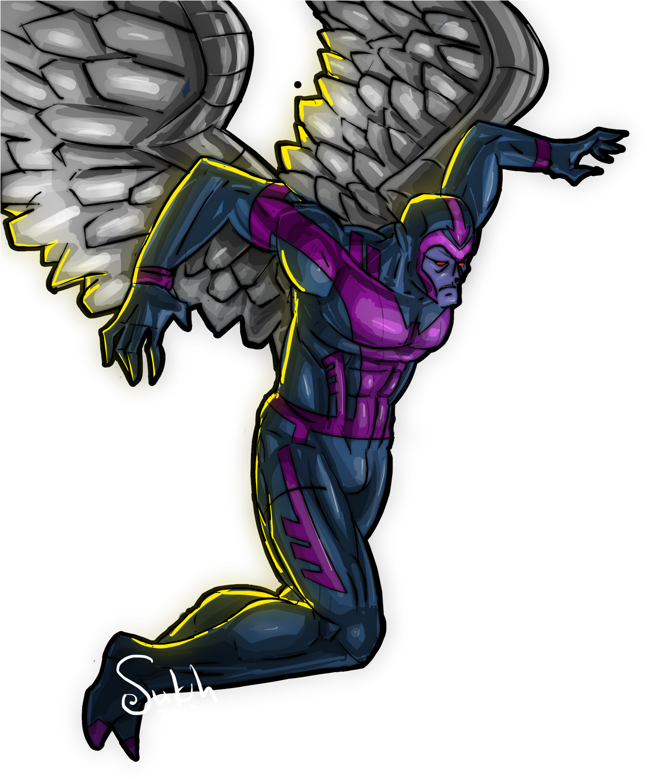 Archangel - Illustration (1361x1600), Png Download