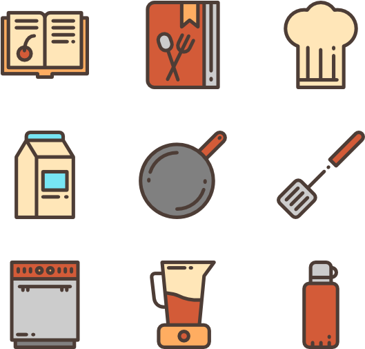 Kitchen 3d Icon Png Download - Kitchen Elements Png (600x564), Png Download