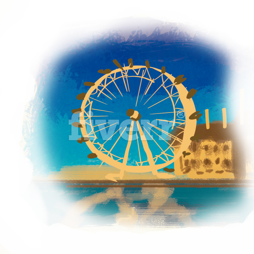 Ferris Wheel (1000x1000), Png Download