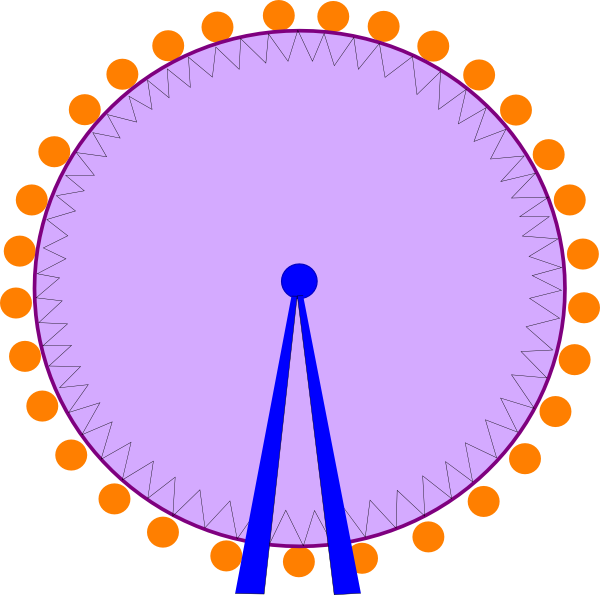 Ferris Wheel Clipart Transparent - Trigger Wheel Find Missing Tooth (600x595), Png Download