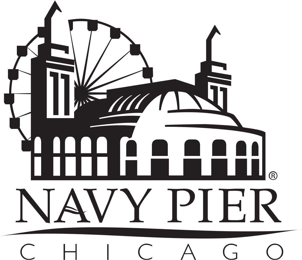 Navy Pier Clip Art - Navy Pier Chicago Logo (1185x1024), Png Download