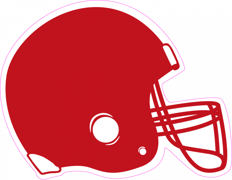 Army Helmet Clip Art - Red Football Helmet Clipart (800x622), Png Download