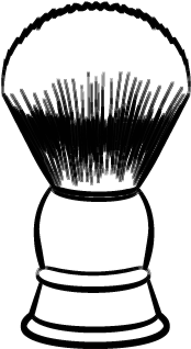 Clip Art Black And White Download Cream Clipart Razor - Pennello Barba Png (377x362), Png Download