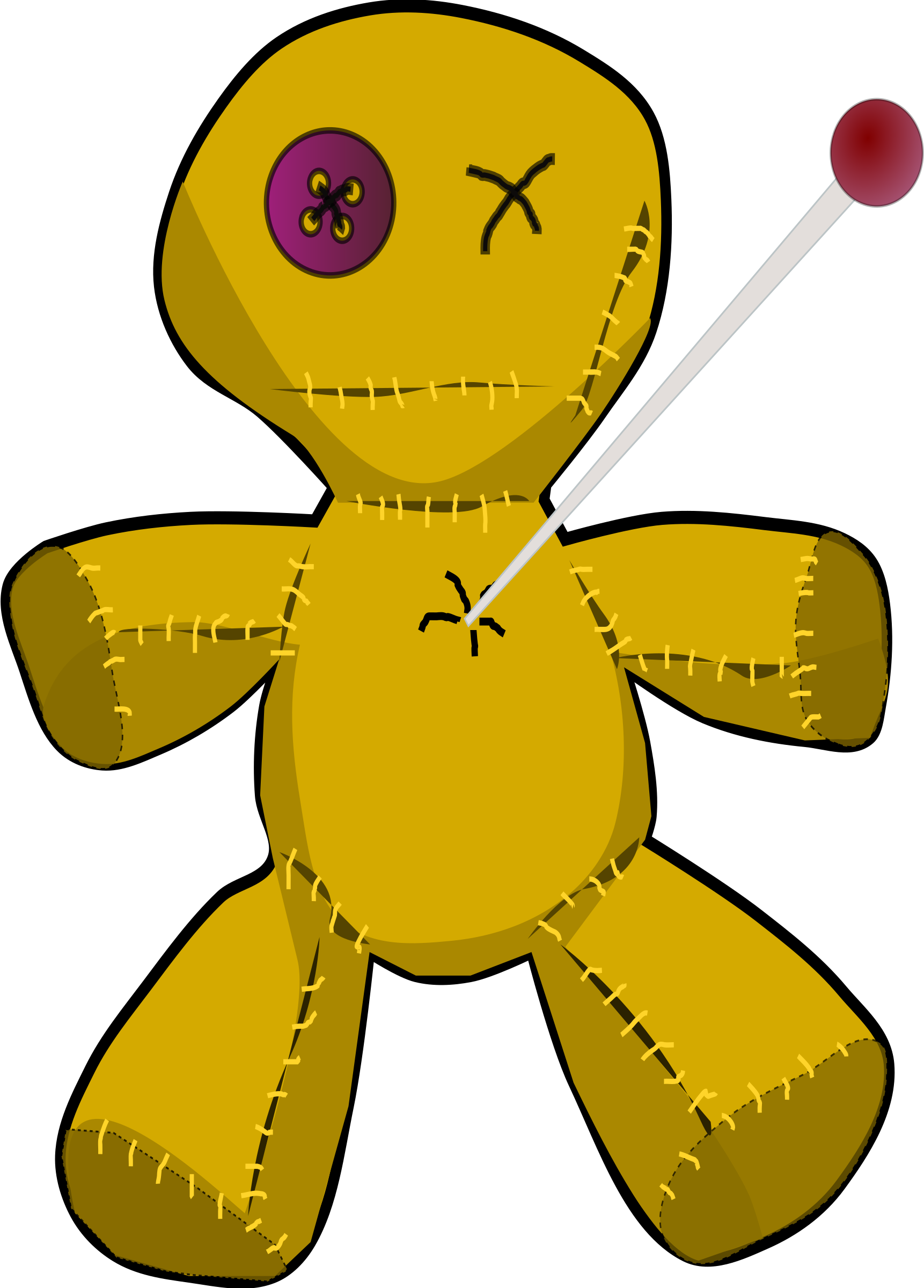 In One Experiment, Approximately 200 Full-time Employees - Voodoo Doll Clipart (861x1200), Png Download