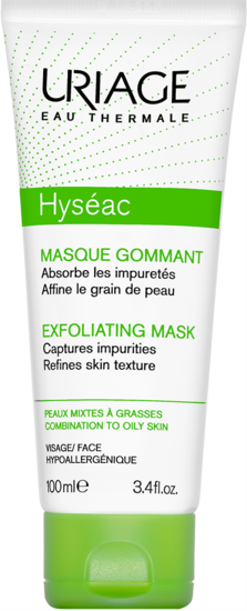 Hyséac Exfoliating Mask - Uriage Hyséac 2-in-1 Exfoliating Mask (100ml) (223x550), Png Download