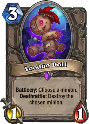 Voodoo Doll Card - One Night At Karazhan Cards (300x429), Png Download