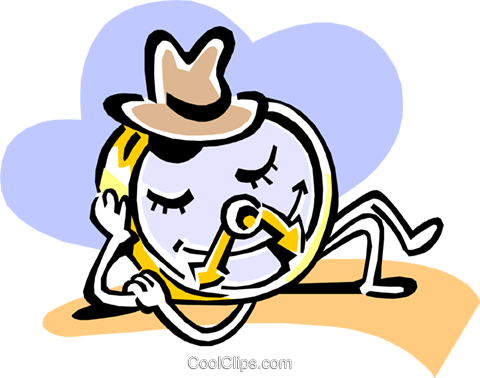 Cartoon Clock (480x378), Png Download