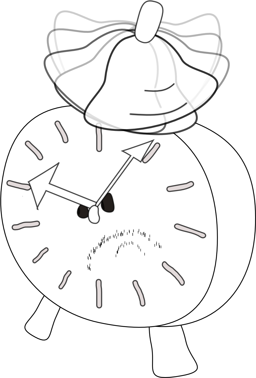 Clock Clipart Angry - Clip Art (999x1488), Png Download