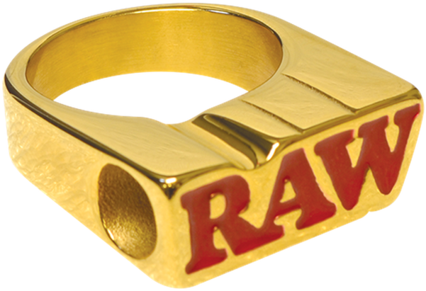 Raw Smoke Ring 24k Gold Plated - Smoking Ring Raw 24k (600x600), Png Download