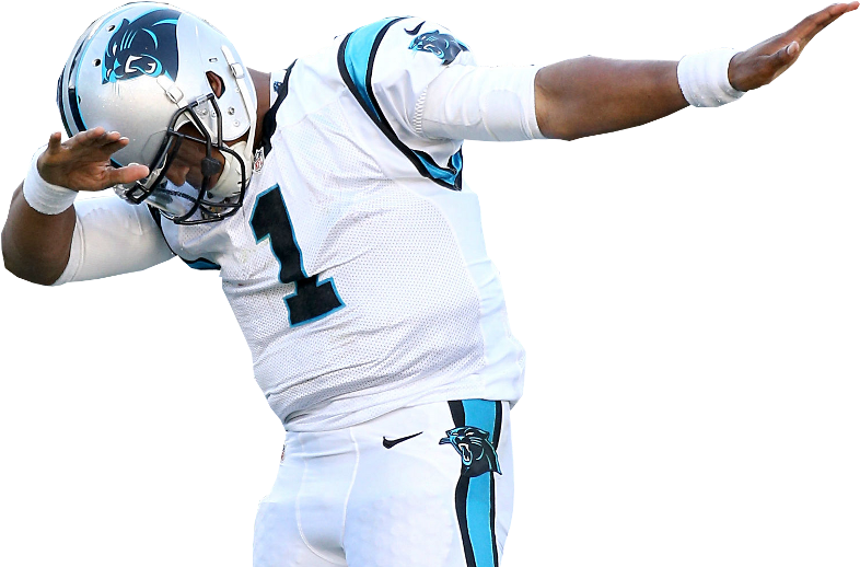 Cam Newton - Cam Newton Dab Png (999x562), Png Download