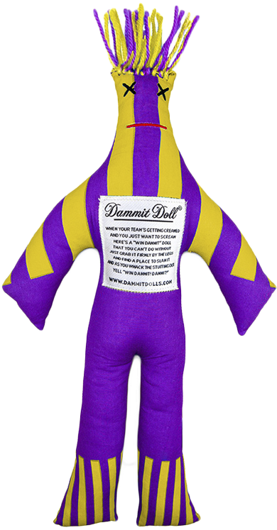 Lsu Voodoo Doll - Vikings Dammit Doll (391x837), Png Download